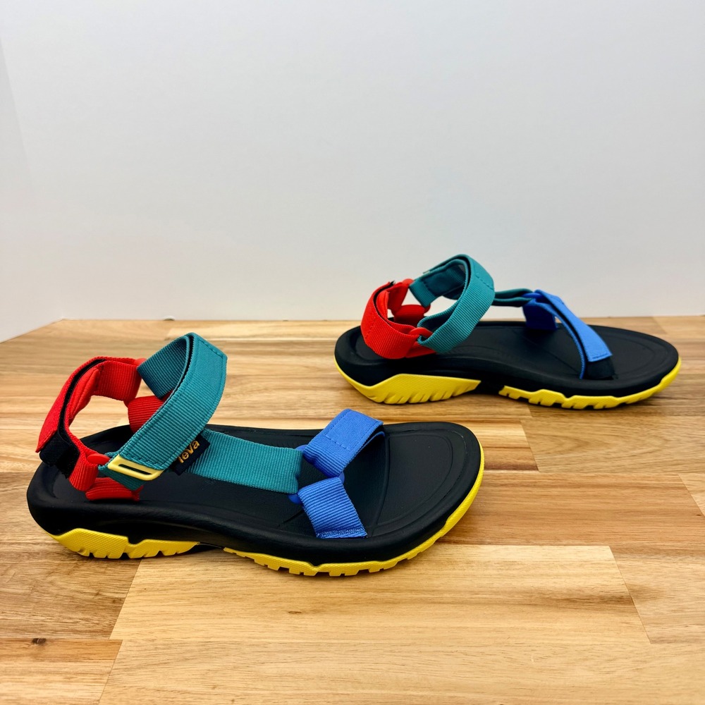 Teva Original Universal Sandals Multi Color Blue Teal Red Yellow Size‎ 6 - Picture 6 of 8
